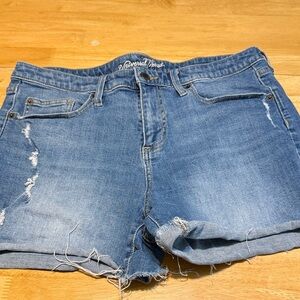 Universal Thread Light Blue Distressed Denim Shorts